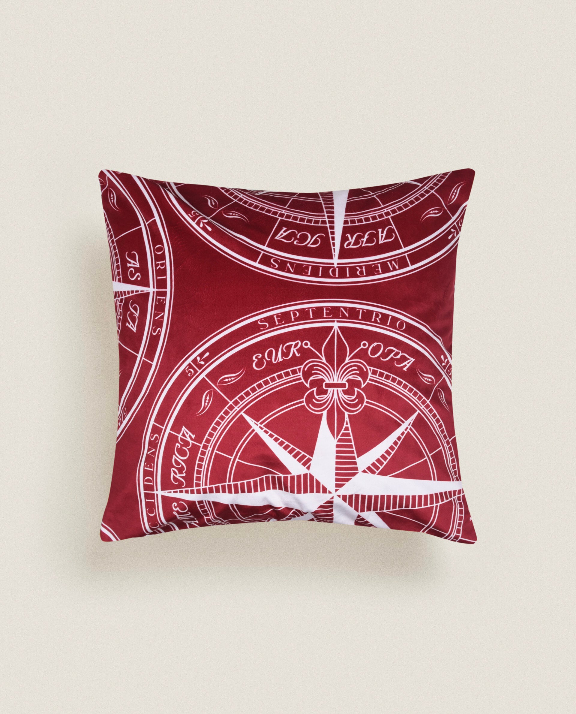 Rustic Compass Cushion Cover