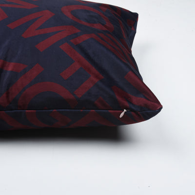 Tommy Dark Letterpress Cushion Cover