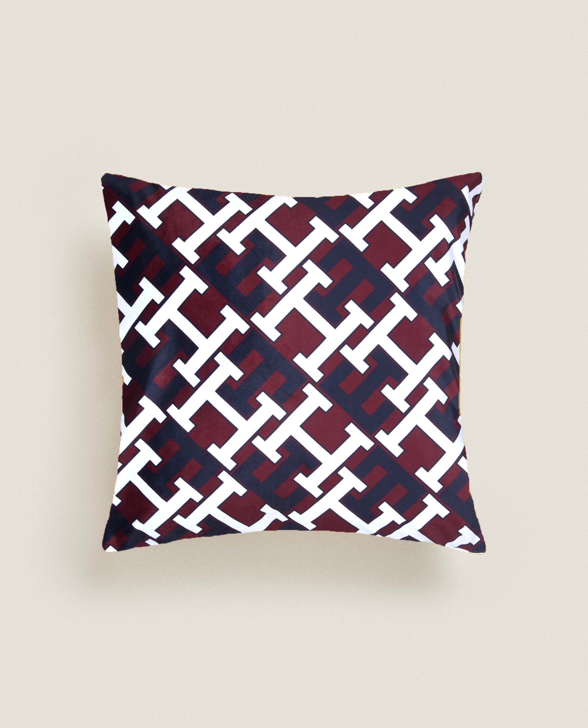 Tommy TH Logo Cushion Cover