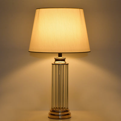 RIBBED CRYSTAL GLASS TABLE LAMP